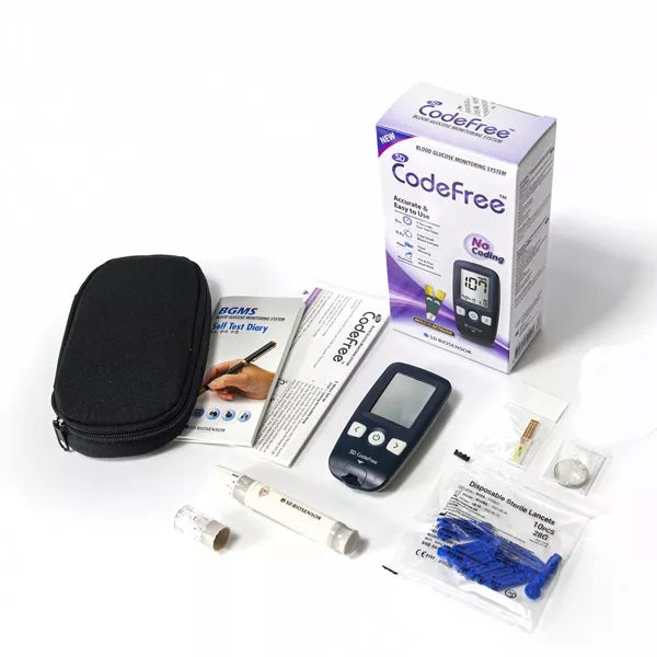 SD Codefree glukometer set