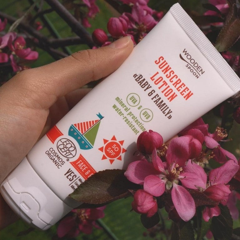 WoodenSpoon Baby & Family opaľovacie telové mlieko SPF50 100 ml