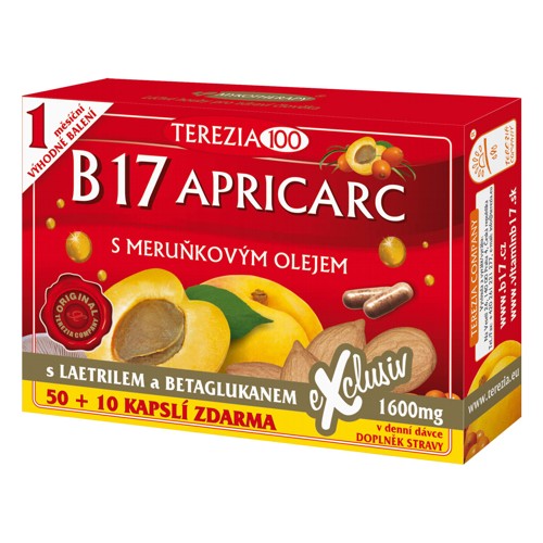 B 17 Apricarc s meruňkovým olejem 60 kapsúl