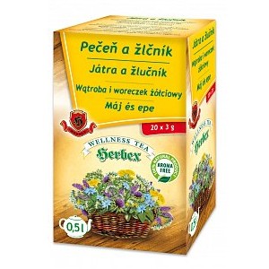 Herbex PEČEŇ A ŽLČNÍK bylinný čaj 20 x 3 g