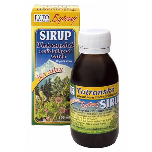 Fyto Tatranska prieduskova zmes sirup bez cukru bylinný 100 ml