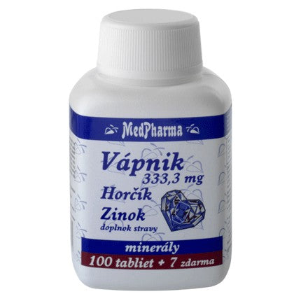 MedPharma Vápník + hořčík + zinek 107 tabliet