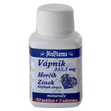 MedPharma Vápník + hořčík + zinek 37 tabliet