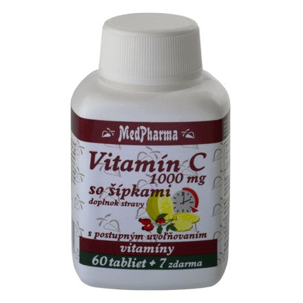 MedPharma Vitamín C 1000 mg so Šípkami 67 tabliet