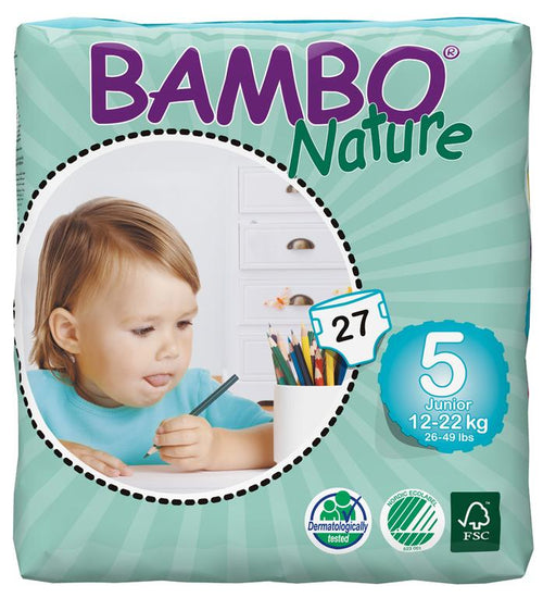 BAMBO - Plienkové nohavičky 5 Junior air plus (12-18kg) 22ks