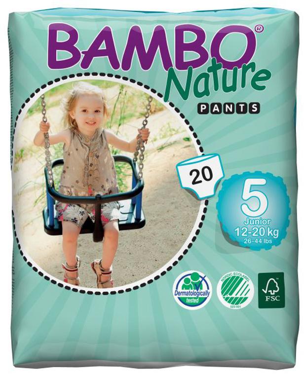 BAMBO - Treningové plienkové nohavičky pants 5 Junior (11-17kg) 19ks