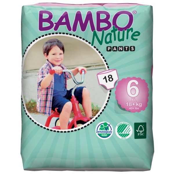 BAMBO - Treningové plienkové nohavičky pants 6 XL plus (15+kg) 18ks