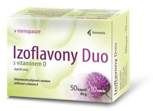 Noventis Izoflavony Duo s vitamínem D 50+10 kapsúl
