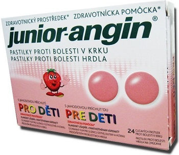 Junior-Angin pre deti Jahoda 24 pastiliek