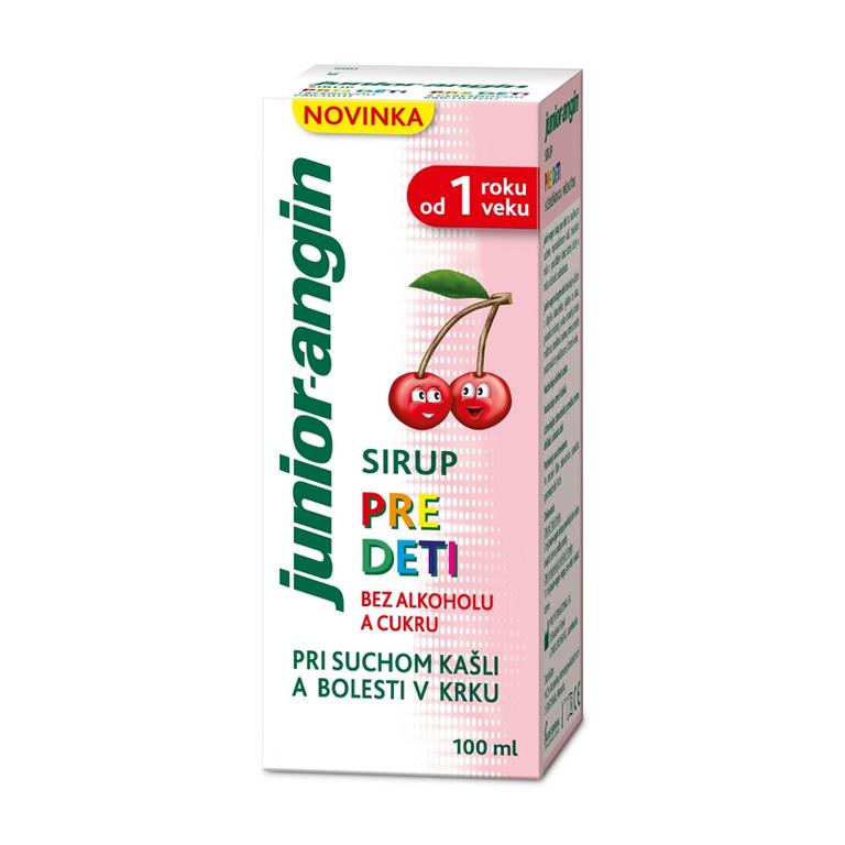 Junior-angin sirup pre deti s čerešňovou príchuťou 1x100 ml