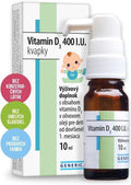 Generica Vitamin D3 400 I.U. kvapky 10 ml