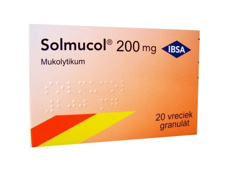 Solmucol 200 mg 1,5g x 20 vreciek