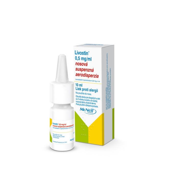 Livostin 0,5 mg/ml nosová suspenzná aerodisperzia 10ml