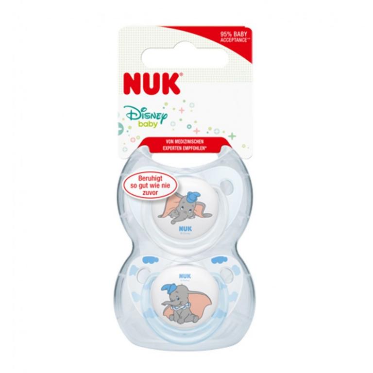 NUK cumlík Disney Classic 2ks chlapec modrá 0-6m