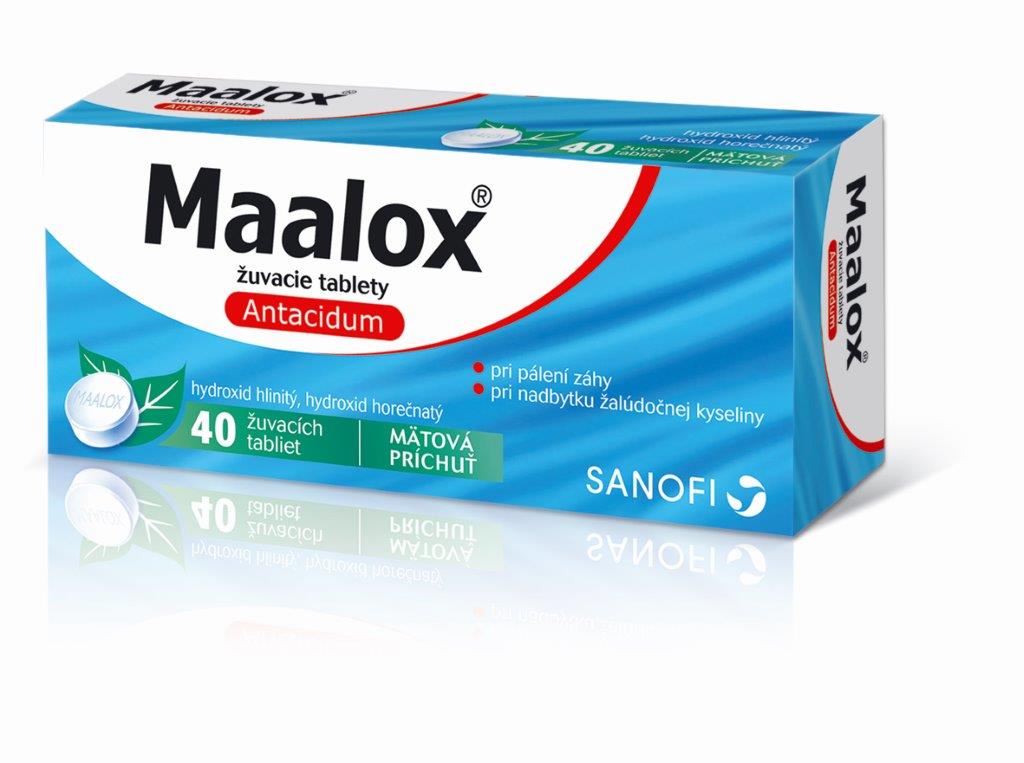 Maalox žuvacie tablety 40 ks