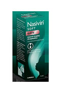 Nasivin Soft 0,01% nosové kvapky s dávkovaním kvapiek pre dojčatá 5ml