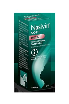 Nasivin Soft 0,01% nosové kvapky s dávkovaním kvapiek pre dojčatá 5ml