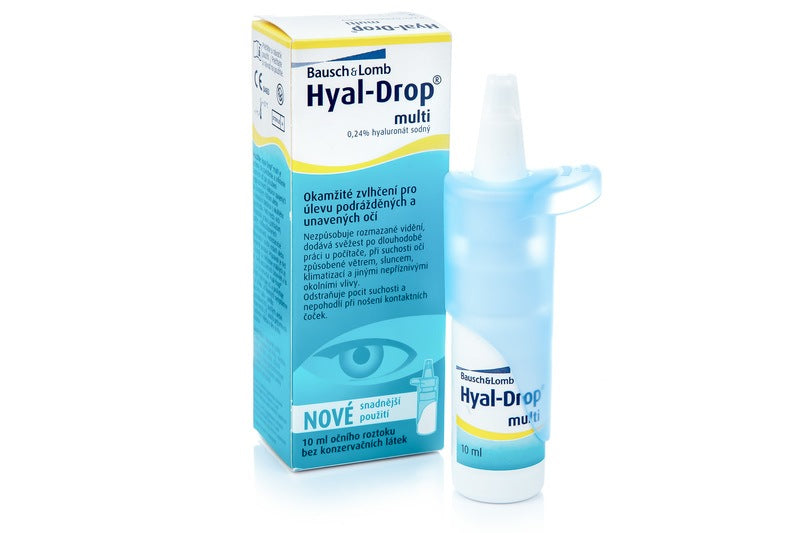 Bausch & Lomb očné kvapky Hyal-Drop Multi 1x10 ml