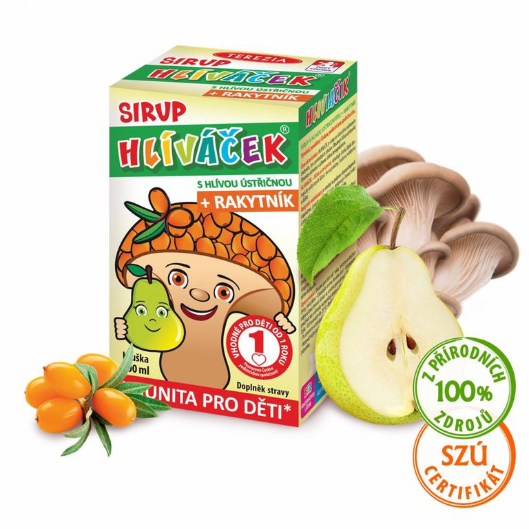 Hliviačik Sirup s hlivou ustricovitou s príchuťou hrušky 100ml