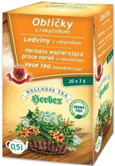 HERBEX OBLIČKY s rakytníkom bylinná zmes (wellness tea) 20x3 g (60 g)