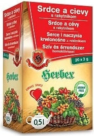 HERBEX Srdce a cievy s rakytníkom bylinný čaj (wellness tea) 20x3 g (60 g)