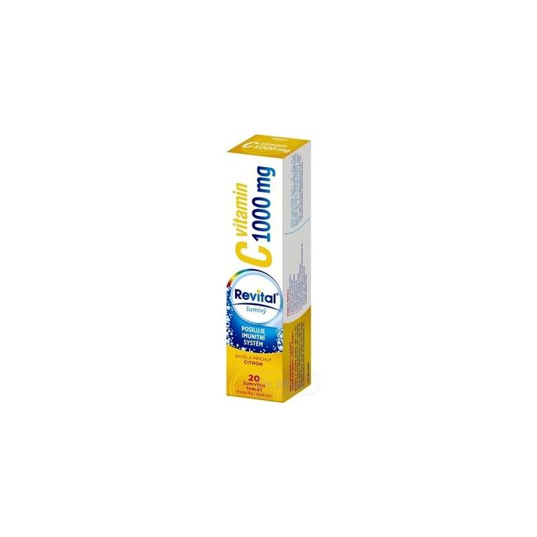 Revital vitamín C 1000 mg šumivý tbl eff s príchuťou citrón 1x20 ks