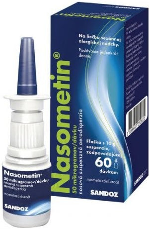 Nasometin 50 mikrogramov/dávku aer nau 10 g 1x60 dávok