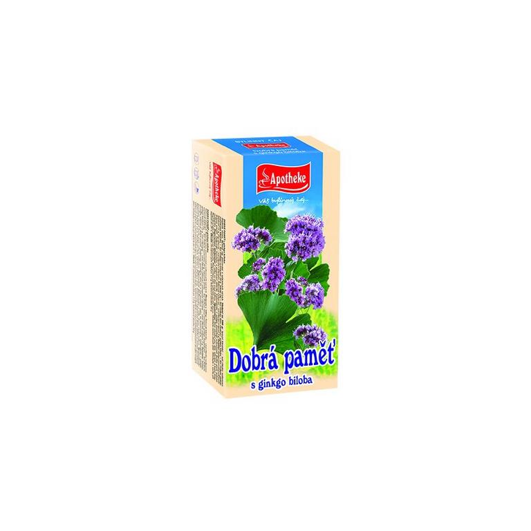 APOTHEKE ČAJ PRE DOBRÚ PAMÄŤ GINKGO BILOBA 20x1,5 g (30 g)