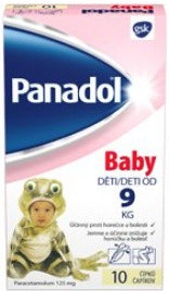 PANADOL BABY sup 125 mg 1x10 ks