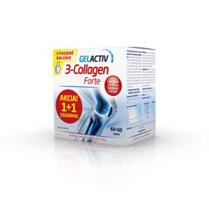 GELACTIV 3-Collagen Forte Akcia 1+1 cps 60+60 zadarmo (120 ks), 1x1 set