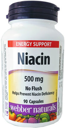 Webber Naturals Niacin 500 mg 90 cps
