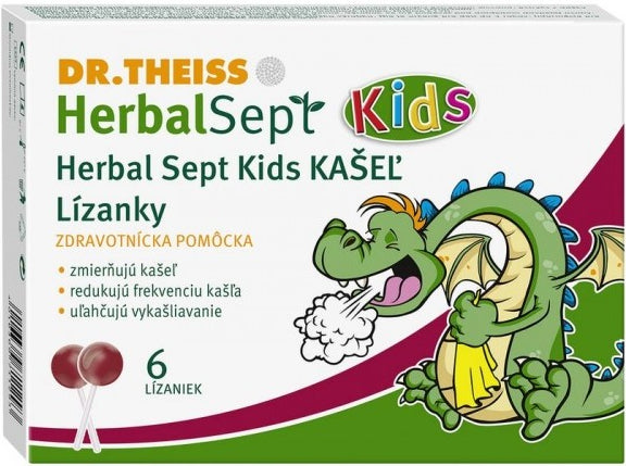 Dr.Theiss HerbalSept Kids kašel 6 ks