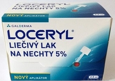 LOCERYL liečivý lak na nechty 5 % nový aplikátor, lum 2,5 ml