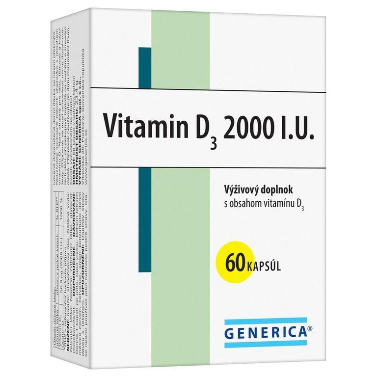 GENERICA Vitamin D3 2000 I.U. cps 1x60 ks