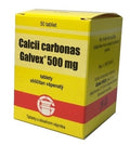 Calcii carbonas Galvex 500 mg tbl (obal PE) 1x50 ks