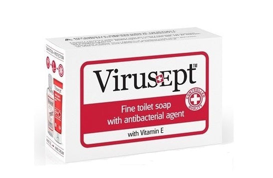 Virusept toaletné mydlo s antibakteriálnou prísadou, s vitamínom E, 1x90 g