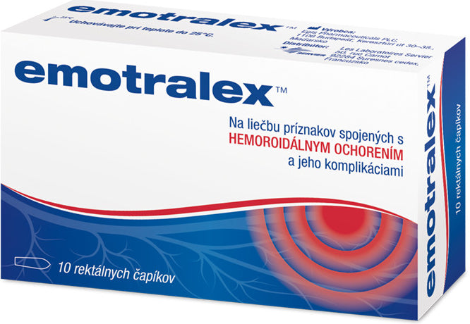 Emotralex rektálne čapíky 10 ks