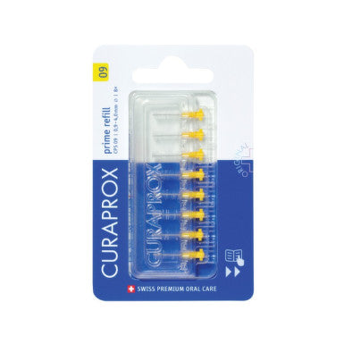 Curaprox CURAPROX CPS 09 prime refill žltá medzizubné kefky bez držiaka 8 ks