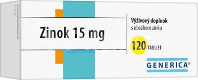 Generica Zinok 15mg 120 tabliet