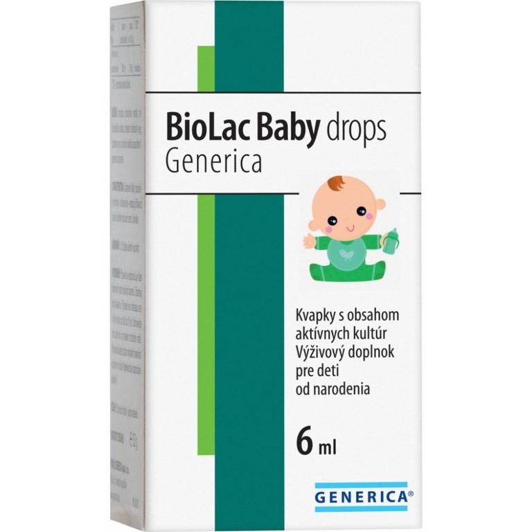 GENERICA BioLac Baby drops kvapky 6 ml