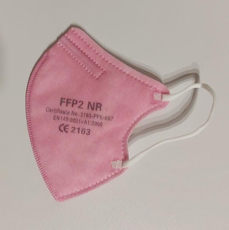 Respirátor FFP2 detské ružové, 10ks