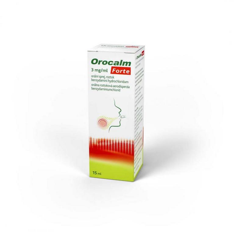 Orocalm Forte 3 mg/ml sprej 88 vstrekov 15ml