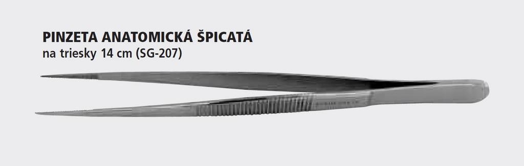PINZETA ANATOMICKÁ - špicatá na triesky 14cm