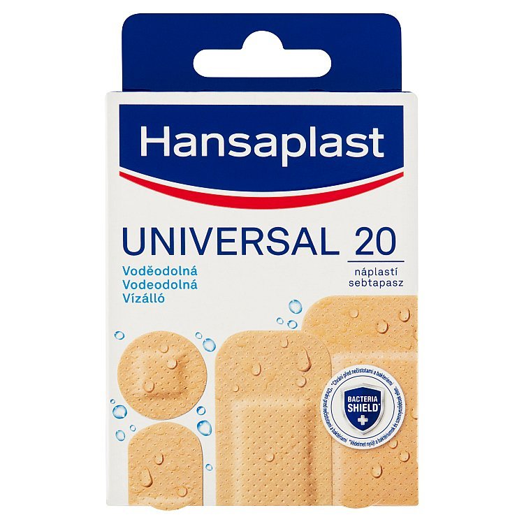 Hansaplast Universal Vodeodolná náplasť 20 ks