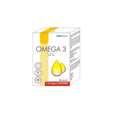 EDENPHARMA Omega 3 60 + 10 kapsúl