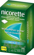 Nicorette icemint 4mg žuvačka bez cukru 105ks