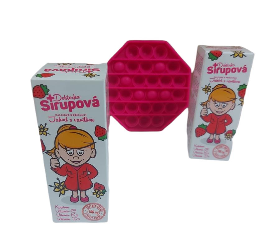 Doktorka Sirupová s príchuťou jahôd s vanilkou sir 1x100 ml