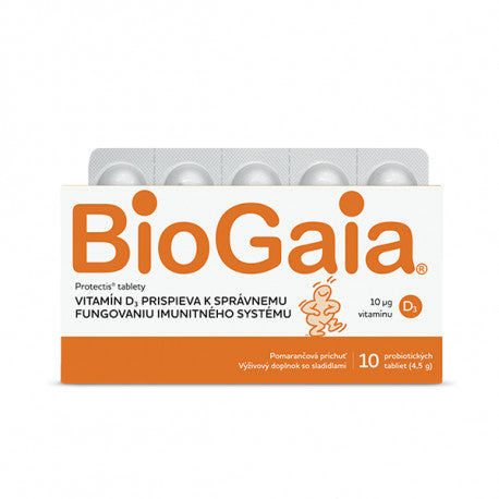 BioGaia ProTectis s vitamínom D (pomarančová príchuť) tbl 1x10 ks