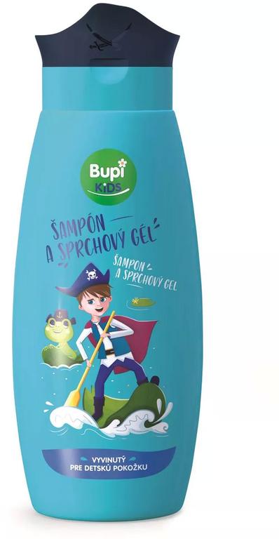 Bupi KIDS Šampón a sprchový gél modrý 1x250 ml
