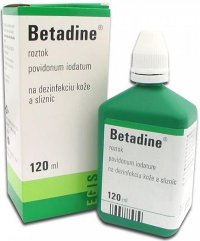 Betadine dezinfekčný roztok 100 mg/ml sol.der.1 x 120 ml